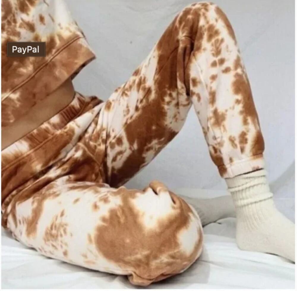 MATE The Label Tie Dye Fleece Relaxed Organic Cotton Jogger Sweatpants XS